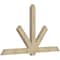 Ekena Millwork Kennewick Rough Sawn Timber Gable Bracket, Douglas Fir, 96"W x 56"H x 4"D x 6"F, 14/12 Pitch GBW096X56X0406KEN00RDF - alternate 2